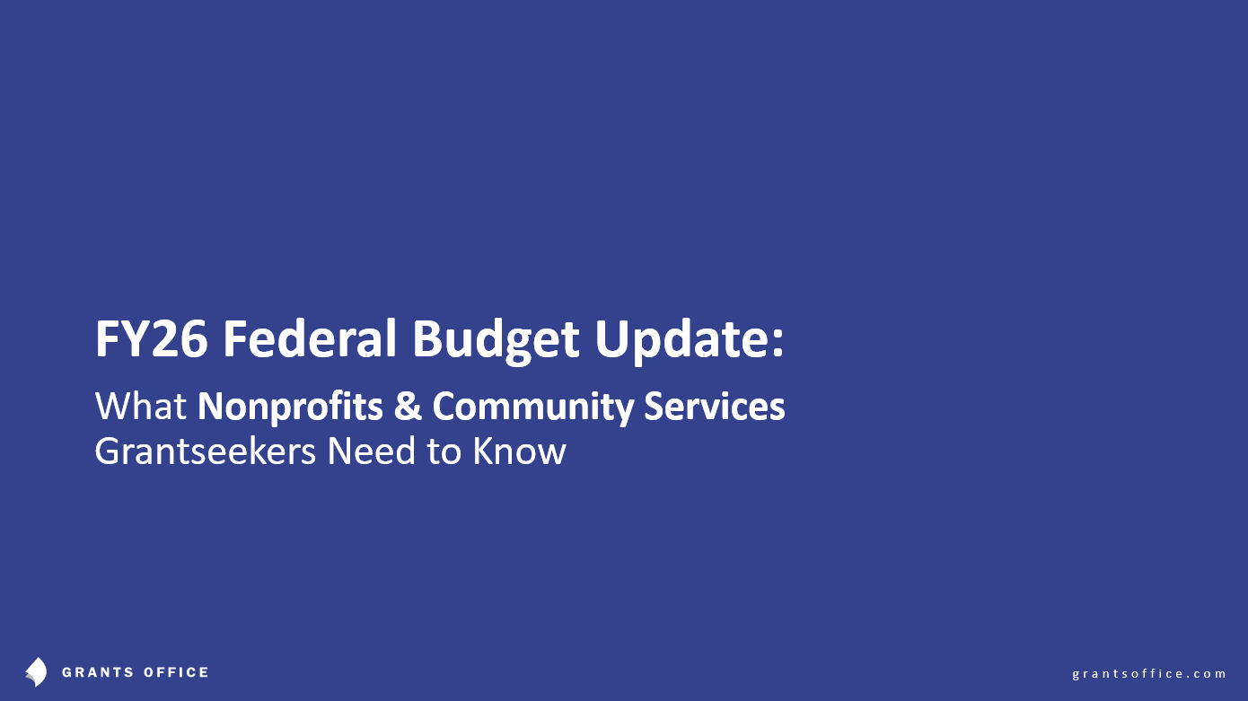 FY2026 Federal Funding Overview for Nonprofits and Community Services